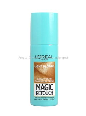 Лореал / L'Oreal Magic Retouch Спрей за прикриване на бели корени - Light Blond / Светло рус
