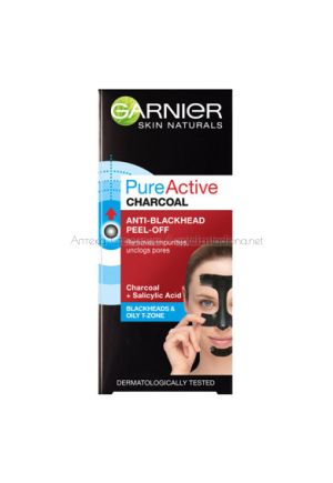 Гарние / Garnier Pure Active Charcoal Маска за лице против черни точки и омазнена кожа х50 мл