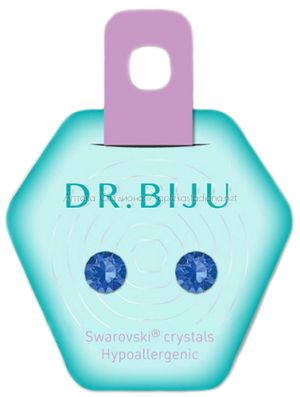  Хипоалергични обеци "Dr.Biju" - Xirius Sapphire 7.1 мм