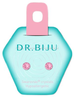 Хипоалергични обеци "Dr.Biju" - Light Rose 5.3 мм 