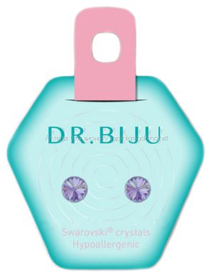 Хипоалергични обеци "Dr.Biju" - Rivolo Vitral Light 6.2 мм 