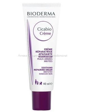 Биодерма / Bioderma Cicabio cream за увредена кожа 40 мл