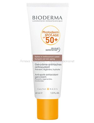 Биодерма / Bioderma Photoderm Spot age SPF 50 + против пигментни петна 40 мл