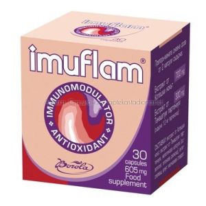 Имуфлам / Imuflam Имуномодулатор и антиоксидант 605 мг х30 капсули 