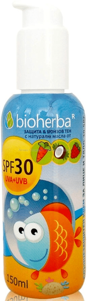 Слънцезащитен крем Bioherba SPF30 150 мл