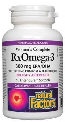 RxOmega-3 Women's Complete / Омега Фактор за Жени (300 mg EPA/DHA) х 60 софтгел капсули
