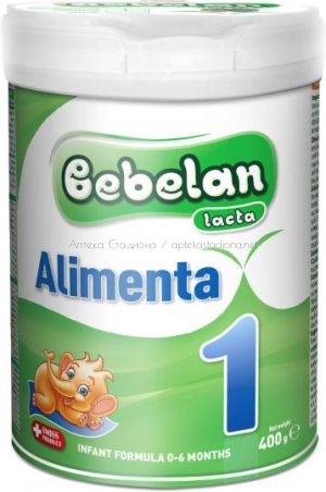 Bebelan Lacta Alimenta 1 Мляко за кърмачета от 0 до 6 месеца х400 грама